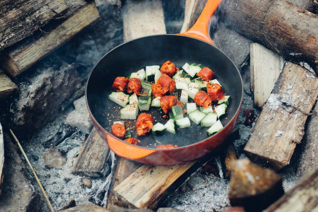 Sauté the vegetables: